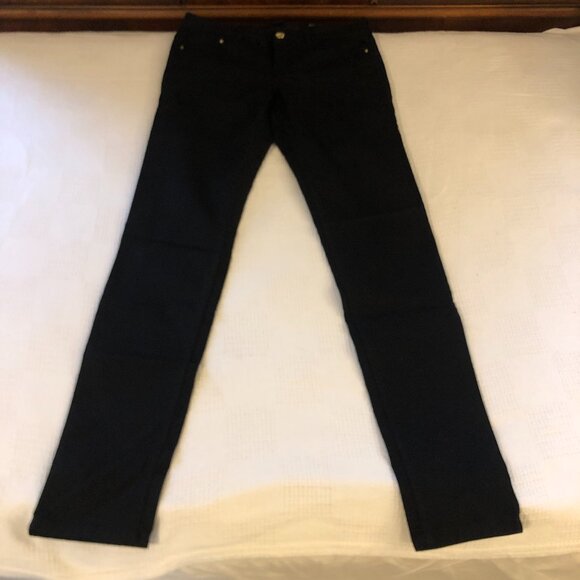NWT - H&M Jeans Super Skinny Fit Black Denim Stretch Mid Rise Size 30 B82 - Picture 2 of 10